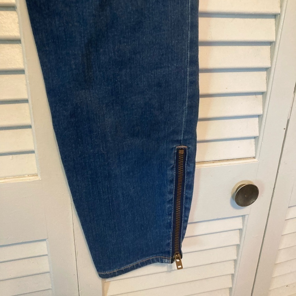 Madewell Blue Skinny Zipper Ankle Denim Jeans Size 30 - Picture 6 of 12